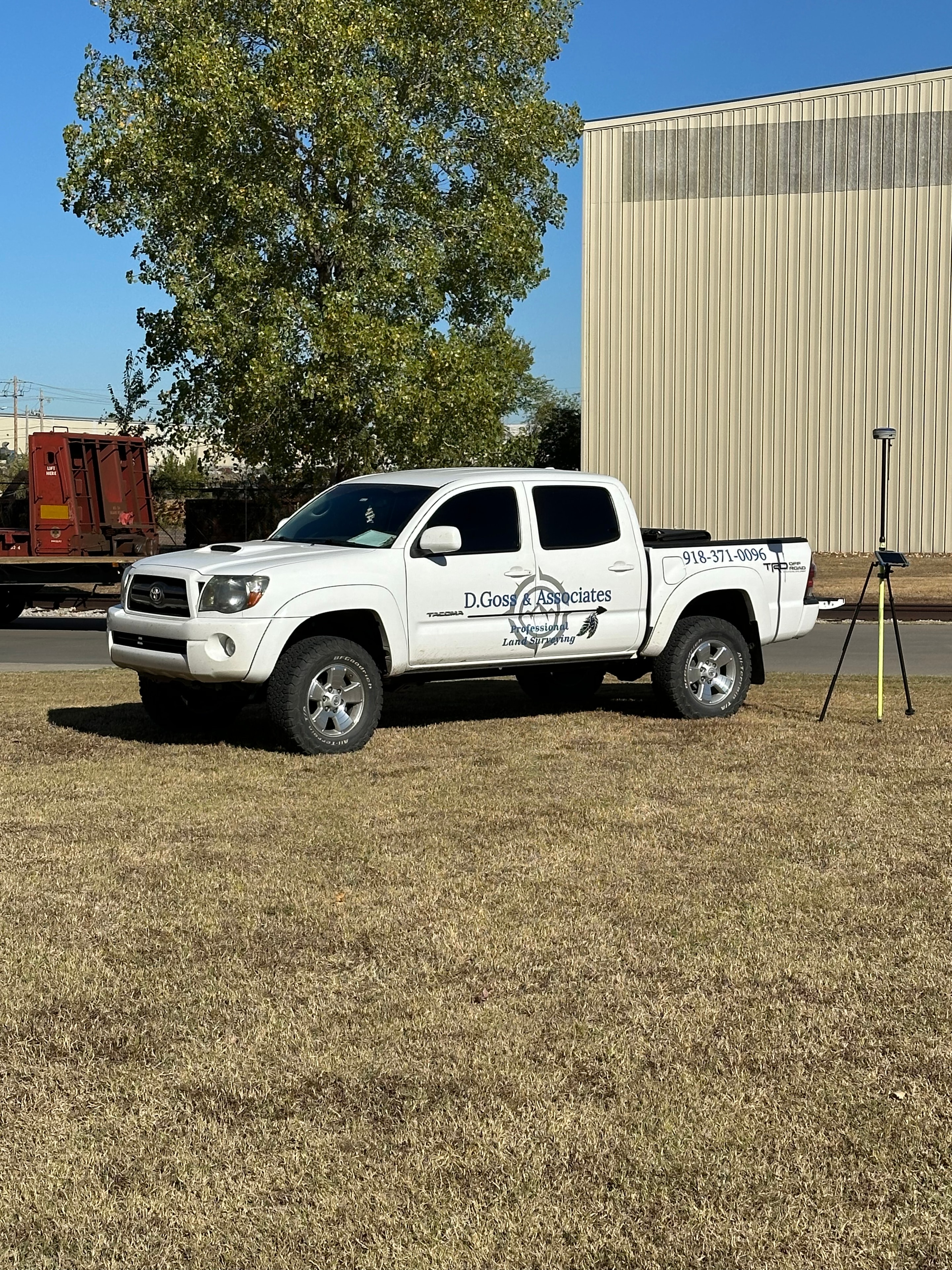 D. Goss & Associates survey truck and field equipment